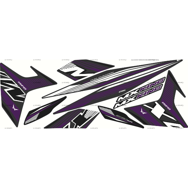 YAMAHA Y15ZR V1 V2 STRIPE STICKER COVERSET / MXKING 2022 INDO VERSION