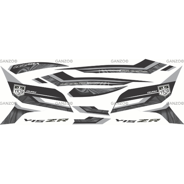 YAMAHA Y15ZR V1 V2 STRIPE STICKER COVERSET / STANDARD 2023