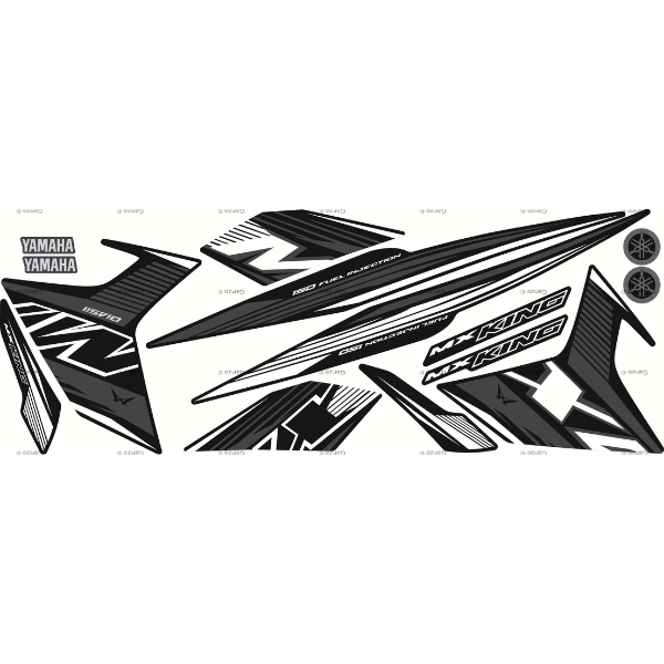 YAMAHA Y15ZR V1 V2 STRIPE STICKER COVERSET / MXKING 2022 INDO VERSION