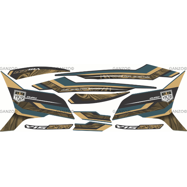 YAMAHA Y15ZR V1 V2 STRIPE STICKER COVERSET / STANDARD 2023
