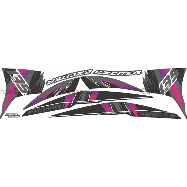 YAMAHA LC135 V8 CUSTOM STRIPE STICKER COVERSET / EXCITER (189) SPECIAL EDITION