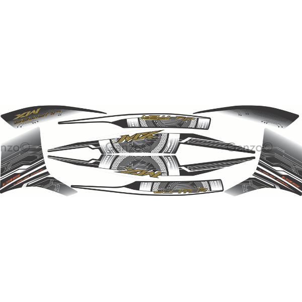 YAMAHA LC135 V8 CUSTOM STRIPE STICKER COVERSET / JUPITER MX