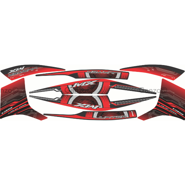 YAMAHA LC135 V8 CUSTOM STRIPE STICKER COVERSET / JUPITER MX