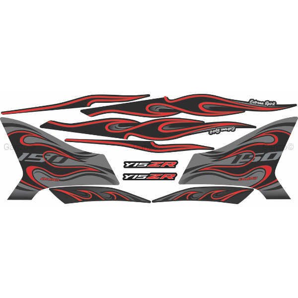 YAMAHA Y15ZR V1 V2 CUSTOMIZED STRIPE STICKER COVERSET LC150 / API FIRE EDITION