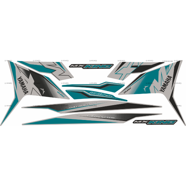 YAMAHA Y15ZR V1 V2 STRIPE STICKER COVERSET / MXKING 2020 EDITION