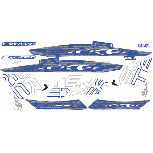 YAMAHA Y15ZR V1 V2 CUSTOMIZED STRIPE STICKER COVERSET LC150 / AEROX DESIGN