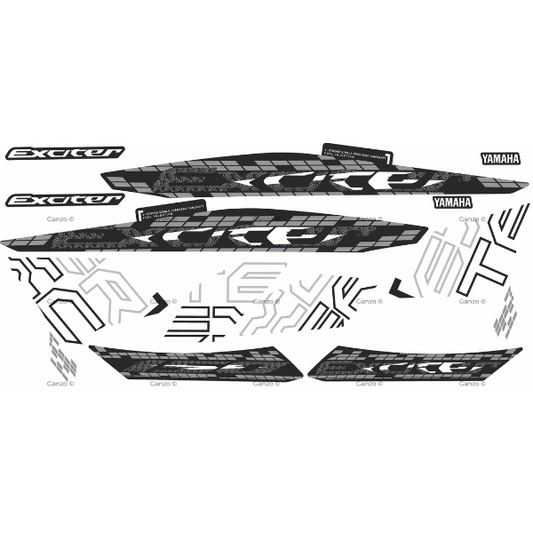 YAMAHA Y15ZR V1 V2 CUSTOMIZED STRIPE STICKER COVERSET LC150 / AEROX DESIGN