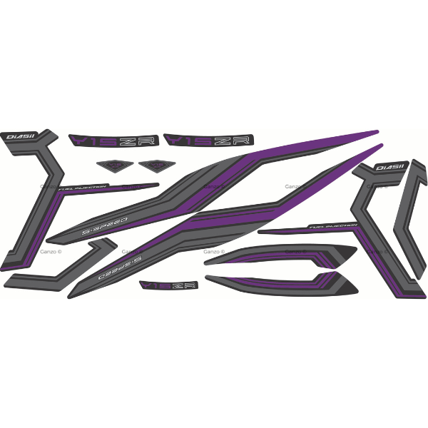 YAMAHA Y15ZR V1 V2 STRIPE STICKER COVERSET / SD16