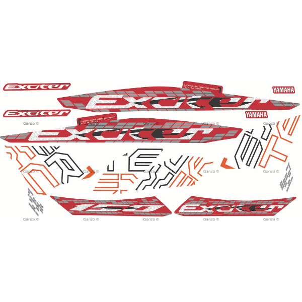 YAMAHA Y15ZR V1 V2 CUSTOMIZED STRIPE STICKER COVERSET LC150 / AEROX DESIGN