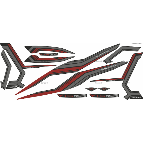 YAMAHA Y15ZR V1 V2 STRIPE STICKER COVERSET / SD16