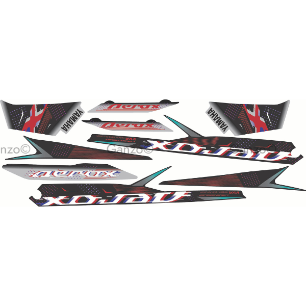 YAMAHA NVX V2 STRIPE STICKER COVERSET / INDO VERSION / AEROX DESIGN 2021