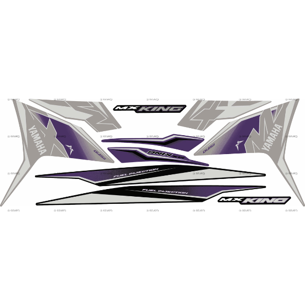 YAMAHA Y15ZR V1 V2 STRIPE STICKER COVERSET / MXKING 2020 EDITION