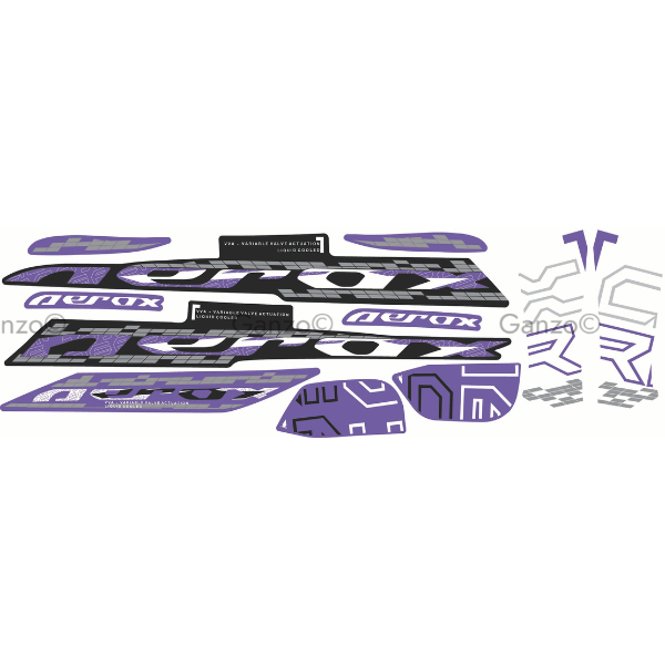 YAMAHA NVX V2 STRIPE STICKER COVERSET / INDO VERSION / AEROX DESIGN (2021/2024)