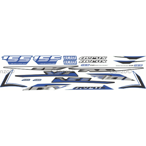 YAMAHA NVX V2 CUSTOMIZED STRIPE STICKER COVERSET / AEROX 2023 THAI VERSION