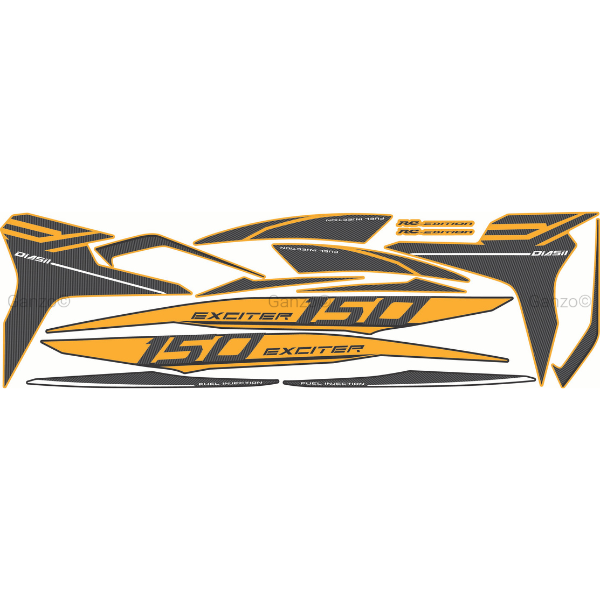 YAMAHA Y15ZR V1 V2 STRIPE STICKER COVERSET / RC 2020 EDITION