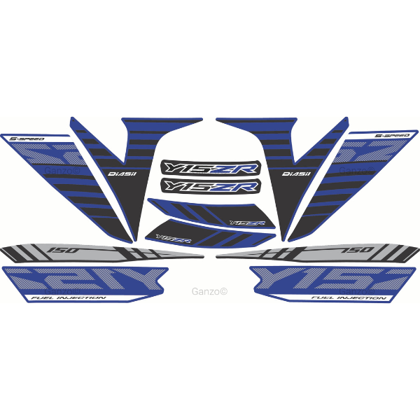 YAMAHA Y15ZR V1 V2 STRIPE STICKER COVERSET / BATMAN