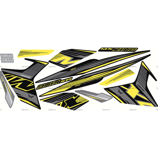 YAMAHA Y15ZR V1 V2 STRIPE STICKER COVERSET / MXKING 2022 INDO VERSION