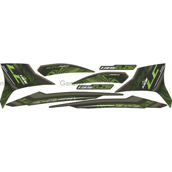 YAMAHA LC135 V8 STRIPE STICKER COVERSET / STANDARD