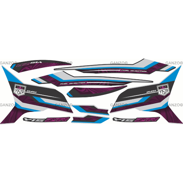 YAMAHA Y15ZR V1 V2 STRIPE STICKER COVERSET / STANDARD 2023