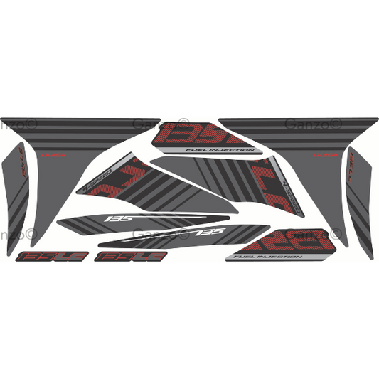 YAMAHA LC135 V8 CUSTOMIZED STRIPE STICKER COVERSET / BATMAN