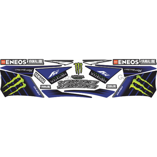 YAMAHA LC135 V8 CUSTOMIZED STRIPE STICKER COVERSET / MONSTER ENERGY