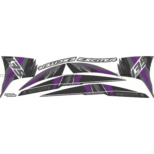 YAMAHA LC135 V8 CUSTOM STRIPE STICKER COVERSET / EXCITER (189) SPECIAL EDITION