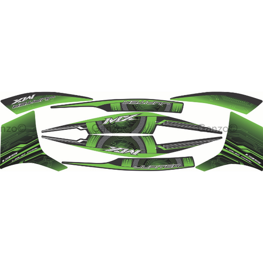 YAMAHA LC135 V8 CUSTOM STRIPE STICKER COVERSET / JUPITER MX