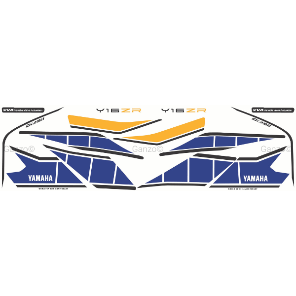 YAMAHA Y16ZR V1 STRIPE CUSTOMIZED STICKER COVERSET / MXKING 60TH ANNIVERSARRY