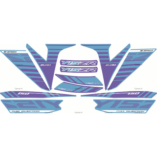 YAMAHA Y15ZR V1 V2 STRIPE STICKER COVERSET / BATMAN