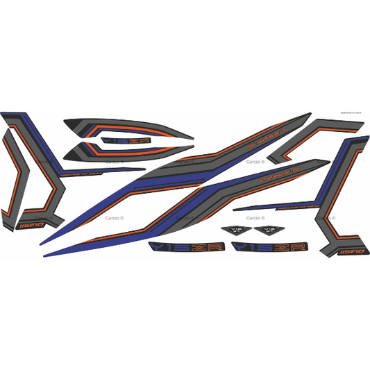 YAMAHA Y15ZR V1 V2 STRIPE STICKER COVERSET / SD16