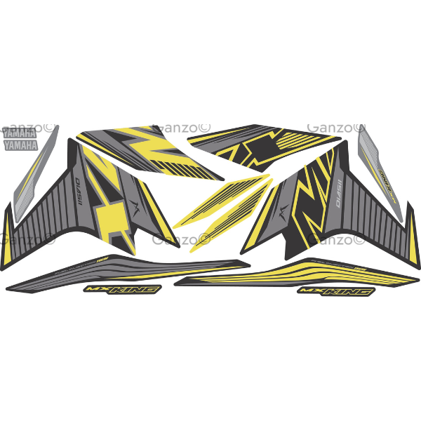 YAMAHA Y16ZR V2 ABS STRIPE STICKER COVERSET / MXKING / INDO VERSION