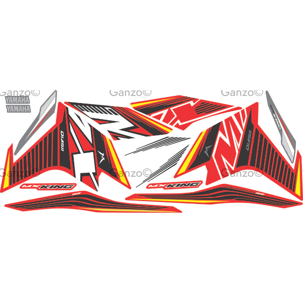 YAMAHA Y16ZR V2 ABS STRIPE STICKER COVERSET / MXKING / INDO VERSION