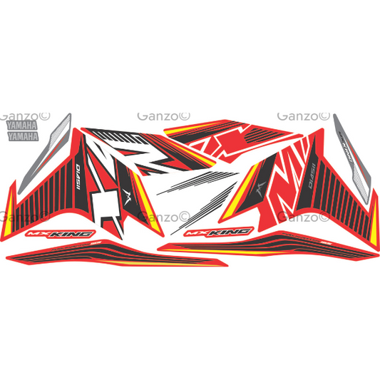 YAMAHA Y16ZR V2 ABS STRIPE STICKER COVERSET / MXKING / INDO VERSION