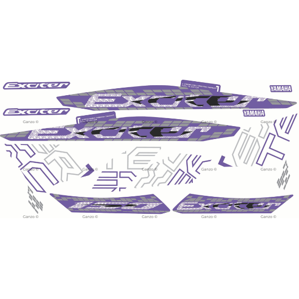 YAMAHA Y15ZR V1 V2 CUSTOMIZED STRIPE STICKER COVERSET LC150 / AEROX DESIGN