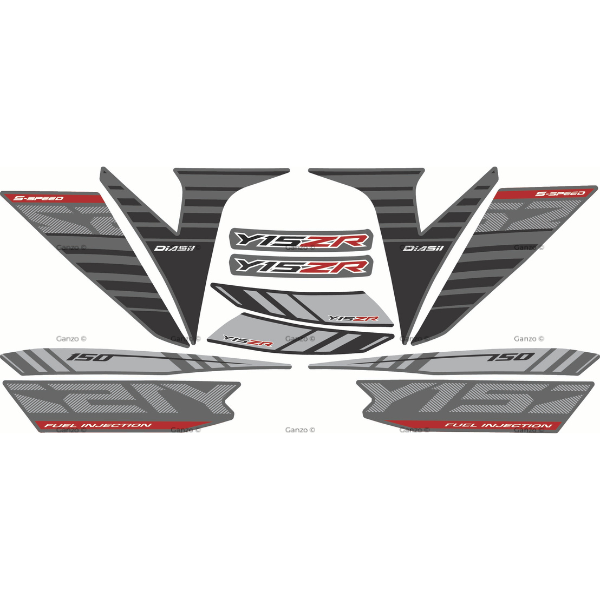 YAMAHA Y15ZR V1 V2 STRIPE STICKER COVERSET / BATMAN