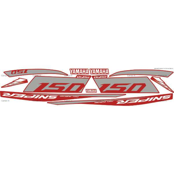 YAMAHA Y15ZR V1 V2 STRIPE STICKER COVERSET / SNIPER GP 2020
