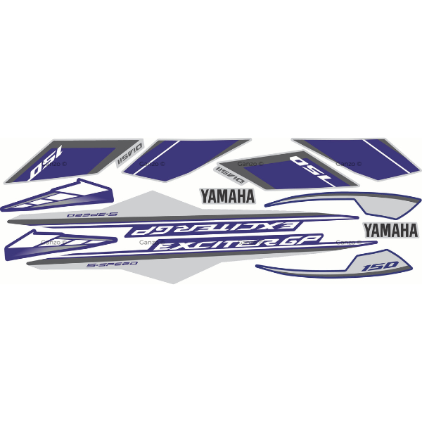 YAMAHA Y15ZR V1 V2 CUSTOMIZED STRIPE STICKER COVERSET / EXCITER GP 2015 EDITION