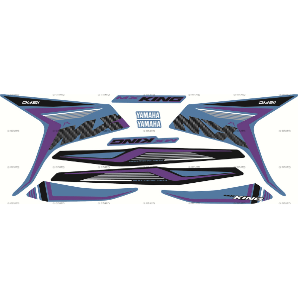 YAMAHA Y15ZR V1 V2 STRIPE STICKER COVERSET / MX KING 2024 2025