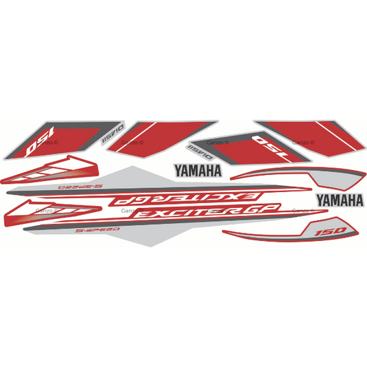 YAMAHA Y15ZR V1 V2 CUSTOMIZED STRIPE STICKER COVERSET / EXCITER GP 2015 EDITION