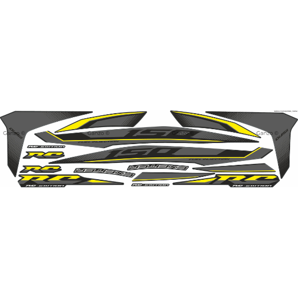 YAMAHA Y15ZR V1 V2 STRIPE STICKER COVERSET / RC