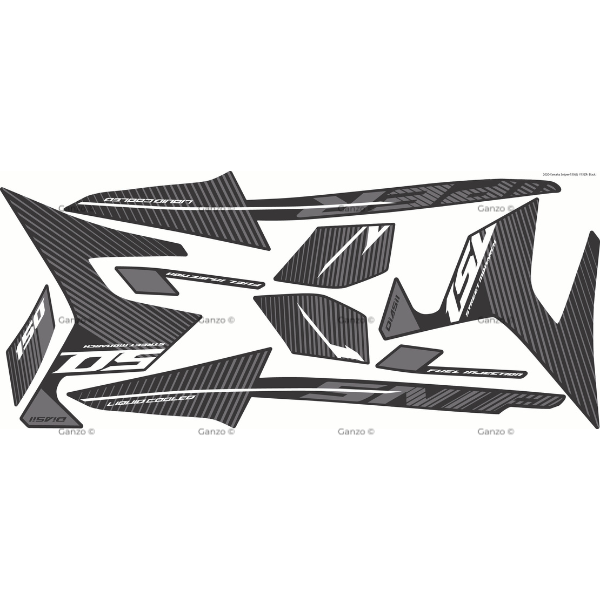 YAMAHA Y15ZR V1 V2 STRIPE COVERSET / SNIPER 150 (6) 2020