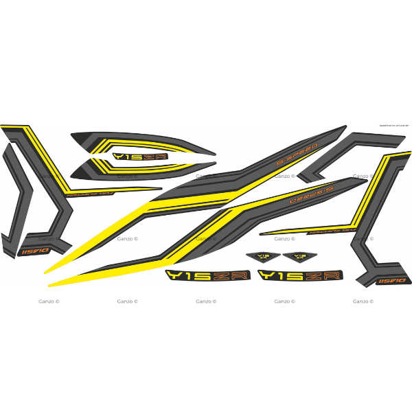 YAMAHA Y15ZR V1 V2 STRIPE STICKER COVERSET / SD16