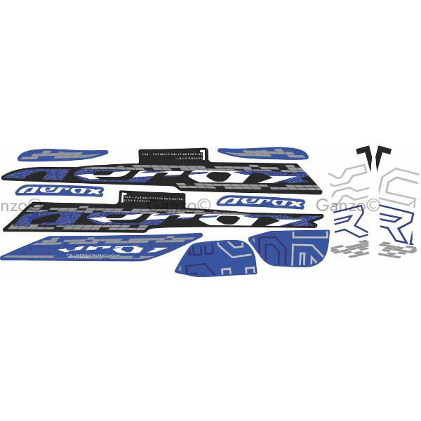 YAMAHA NVX V2 STRIPE STICKER COVERSET / INDO VERSION / AEROX DESIGN (2021/2024)