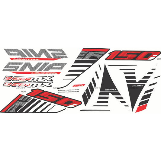 YAMAHA Y15ZR V1 V2 STRIPE STICKER COVERSET / SNIPER MX