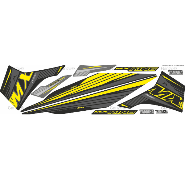 YAMAHA LC135 V6 V7 STRIPE STICKER COVERSET - MXKING