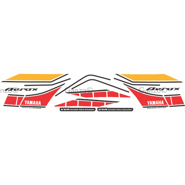 YAMAHA NVX V2 CUSTOMIZED STRIPE STICKER COVERSET / MXKING 60TH ANNIVERSARY