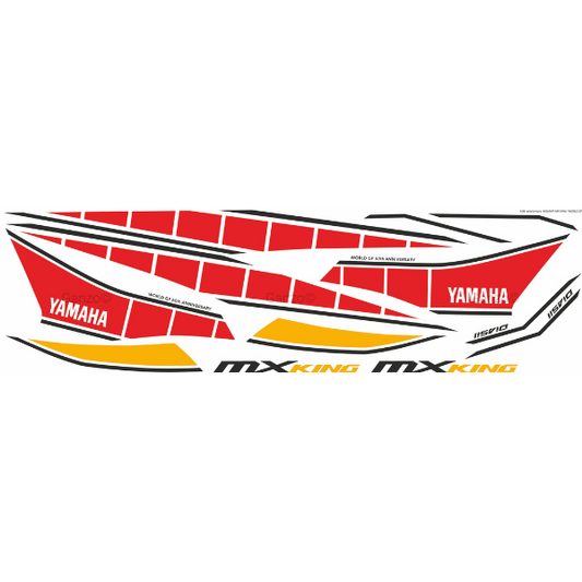 YAMAHA Y15ZR V1 V2 STRIPE STICKER COVERSET / MXKING 60TH ANNIVERSARY