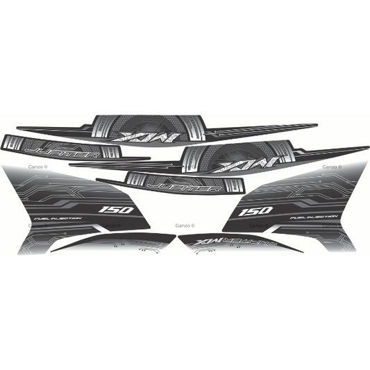 YAMAHA Y15ZR V1 V2 CUSTOMIZED STRIPE STICKER COVERSET / JUPITER MX JMX EDITION