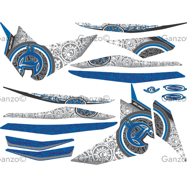 YAMAHA Y16ZR V1 CUSTOMIZED STRIPE STICKER COVERSET / BATIK DESIGN